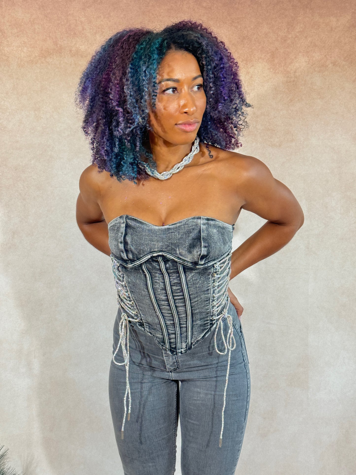 “Controlled Release” Corset Top